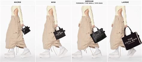 marc jacobs tote bag sizes|marc jacobs size guide.